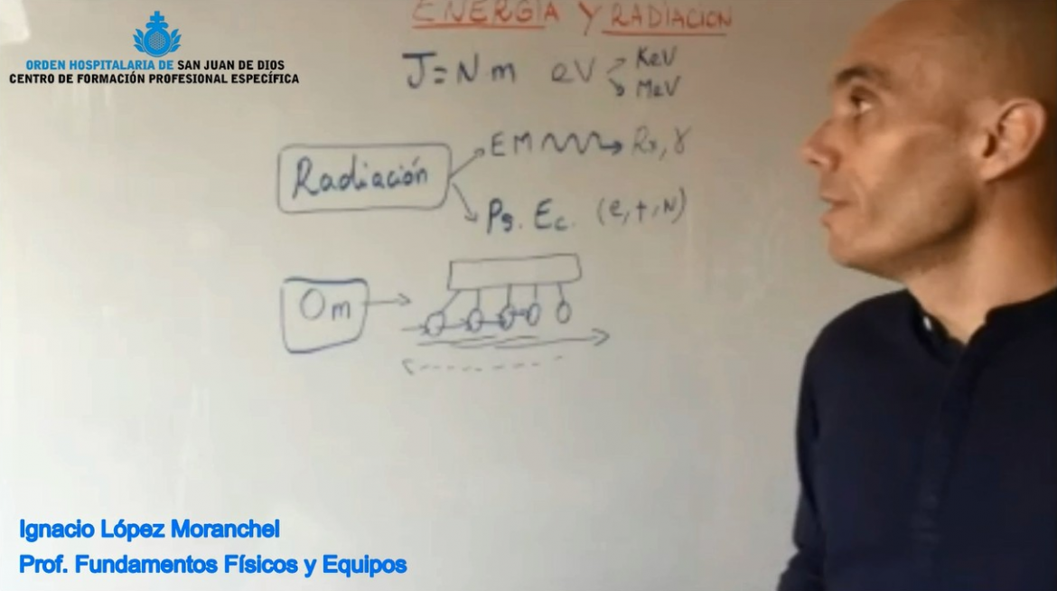 Imagen de uno de los vídeos de apoyo impartidos por el profesor López Moranchel